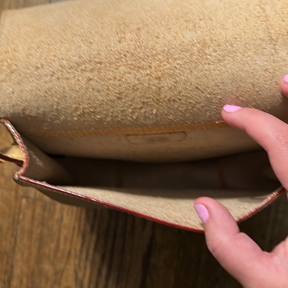 πHPπ Rebecca Minkoff Skylar Saddle Bag Tan with Gold Hardware Genuine Leather - Picture 9 of 11